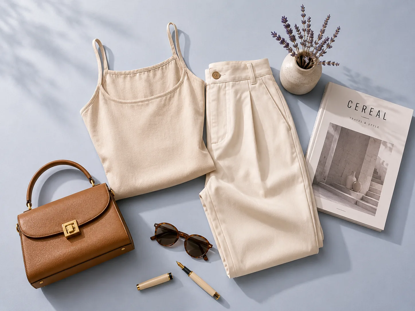 Cenário flat-lay